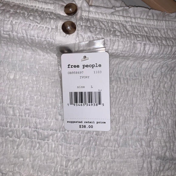 Free people white tube crop top (L) - Picture 4 of 6
